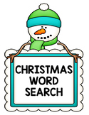 Christmas Winter Word Search Second Grade