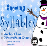 Christmas Winter Words - Interactive Syllables Game PowerPoint