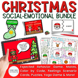 Christmas Feelings and Social Skills Digital and Print SEL