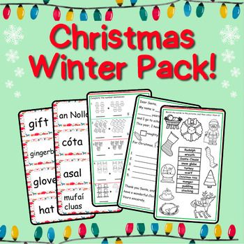 Preview of Christmas / Winter-themed Mega Pack! (Flash Cards, Maths, Writing, & much more!)