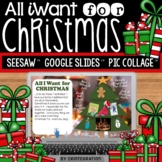 Christmas Wish List Activities on Google Slides & Seesaw