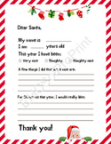 Christmas Wish List Kids Santa Letter PDF