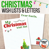 Christmas Wish Lists and Santa Letter Templates