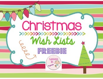 Preview of Christmas Wish Lists {FREEBIE}!!