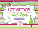 Christmas Wish Lists {FREEBIE}!!