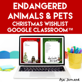 Christmas Wishlist Pets Endangered Animals | GOOGLE Classroom™