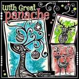 Christmas activities : With Great Panache -  Art Lesson Pl