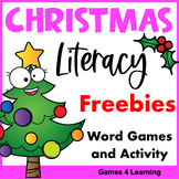 Free Christmas Activities - Word Games - Literacy Center B