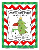 Christmas Word Boggle, Puzzle, and Student Created Word Search