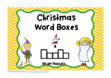 Christmas Word Boxes FREEBIE