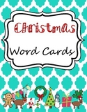 Christmas Word Cards for Writing Center or Word Wall