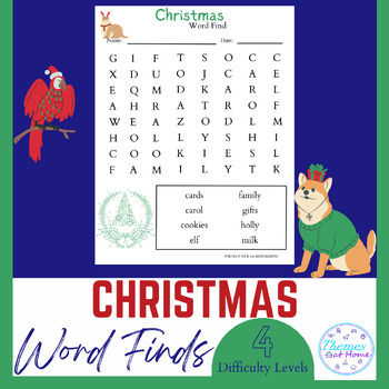 Preview of Christmas Word Finds