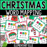 Christmas Word Mapping Memory Game | Phonics Center Task Cards