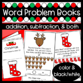Christmas Word Problem Books: Addition and Subtraction wit
