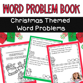 Preview of Christmas Word Problem Books Addition and Subtraction within 10 and 20