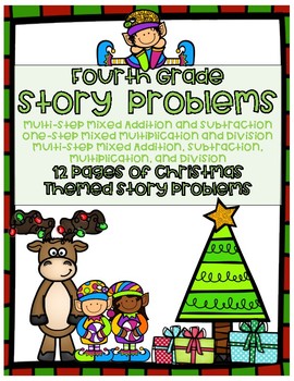 Preview of Christmas Word Problems: Fourth Grade