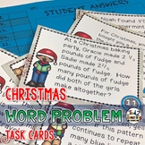 Christmas Word Problem Task Cards