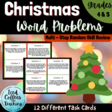 Christmas Word Problems Review Task Cards