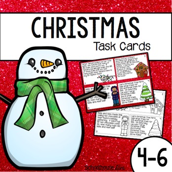 Christmas Math Task Cards by Schoolhouse Diva | Teachers Pay Teachers