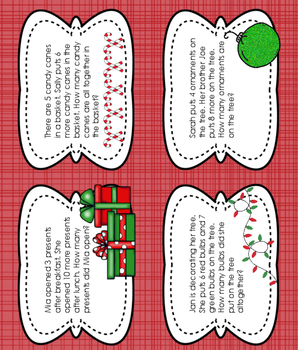 Christmas Word Problems by Holly Craven | TPT