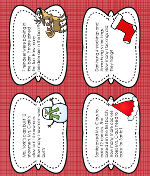 Christmas Word Problems by Holly Craven | TPT