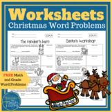 Christmas Word Problems Worksheets
