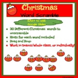 Christmas Word Scramble Digital 