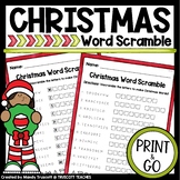 Christmas Word Scramble | TPT Dollar Deals