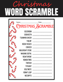 Christmas Word Scramble (with key)