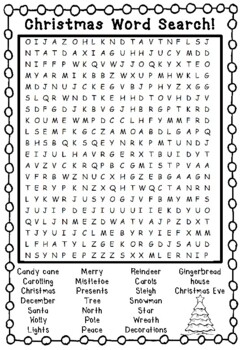 Christmas Word Search by Frizzle Dizzle Classroom | TPT