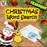 Christmas Word Search Activity FREE