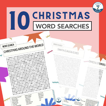 Preview of Christmas Word Search Bundle: Holiday-Themed Learning Fun!