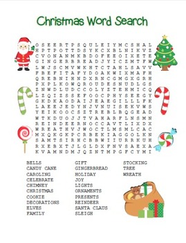 “christmas Word Search” - Christmas Words – Holiday Fun! (color And 