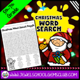 Christmas Word Search | December Activities 5th 6th and 7th Grade