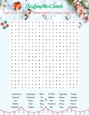 Christmas Word Search Difficult