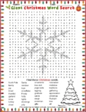 Christmas Word Search (Giant puzzle) for Grades 2,3,4 &5