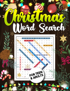 Preview of Christmas Word Search Puzzle Book For Teens and Adults