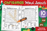 Christmas Word Search Puzzle Sheets  - Merry Christmas Puz