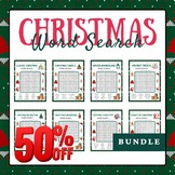 Christmas Word Search Puzzles Bundle - History, Tradition 