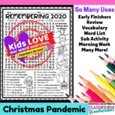 Christmas Word Search | Remembering 2020 in December | A F