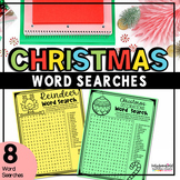 Christmas Word Searches December Vocabulary Puzzles