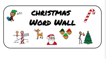 Preview of Christmas Word Wall