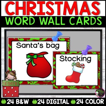 Preview of Christmas Word Wall Cards