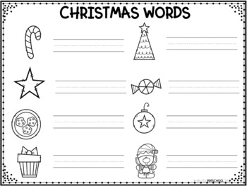 52 Christmas Words That Start With B - Preschool Activities Nook