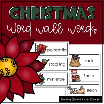 Preview of Christmas Word Wall Words