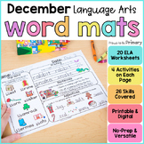 Christmas Word Work Activities for December - Center Works
