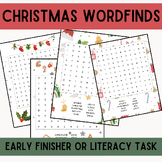 Christmas Word finds! Perfect Early Finisher or Literacy Task!