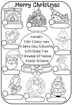 Preview of Christmas Worksheet
