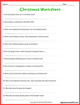 Christmas Worksheet - Christmas Season Words Puzzles - Holiday Puzzles