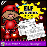Christmas Worksheets December Elf Activities for Kindergar